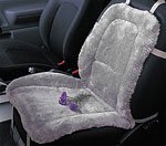 Sheepskin Seat Cushions - Grey Universal Pair