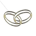 45 Wedding Invitation Envelope Seals - Gold Rings - Free UK Delivery!