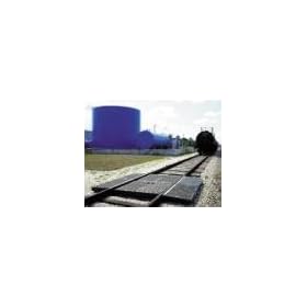 Ultra Tech TP9595 9' Ultra-TrackPan� System for Railcar Spill Containment. Rugged all-polyethylene construction consists of two center pans and four side pan 4 1/2' sections connected end to end with bulkhead fittings. Each 9' system captures up to 160 ga