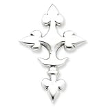 Sterling Silver Gothic Cross Pendant