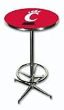 Cincinnati Chrome Pub Table 40 High 30 Diameter - NCAA Team