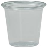 SOLO T125-0090 Plastic Souffle Portion Cup, 1.25 oz. Capacity, 1.6" x 1.8", Clear (Case of 500)