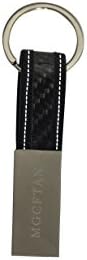 MGCFTan Genuines Carbon Fiber Keychain for Men ,Classics&amp;Simple Design Smart Gift Idea (White)