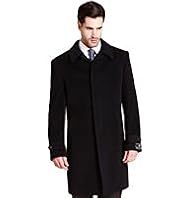 Collezione Luxury Italian Wool Coat with Cashmere