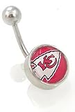NFL Navel Belly Button Ring - Kansas City Chiefs