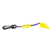 Kwik Tek W-1 Whistle With Lanyard (Purple / Yellow)
