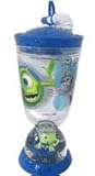Disney monster Inc Sipping Bottle w/ Snowglobe Monster mike figure