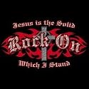 Jesus-Rock On Womens Scoop Neck T-Shirt