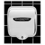 XLERATOR XL-C Automatic Surface-Mounted Hand Dryer with Chrome Cover and 1.1 Noise Reduction Nozzle, 12.5 A, 110/120 V, 12-11/16 Height x 11-3/4 Width x 6-11/16 Depth