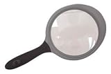 Bausch & Lomb 4" Dia. Round 2X Magnifier with 6X Inset