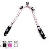 Coastal Pet Li`l Pals Adjustable Dog Leash Coupler with EZ Snaps (Pink, 24 inch L x 5/16 inch W)