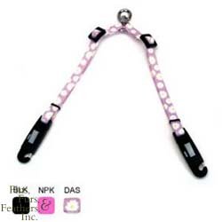 Coastal Pet Li`l Pals Adjustable Dog Leash Coupler with EZ Snaps (Daisies, 24 Inch L x 5/16 Inch W)