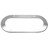 2- 6 Stainless Steel Light Bezel Truck Trailer Boat RV by Global Parts