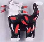 Whimsiclay Chili Cat Magnet
