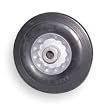Industrial Grade 1NWY9 Wheel, Solid Rubber, 8 In, 350 Lb Cap