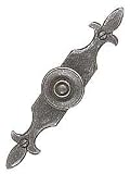 110 x 21mm Forged Iron Plate & Knob - Forged Iron