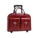 McKleinUSA DAVIS 96186A Red Wheeled Ladies' Laptop Case
