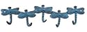 DRAGONFLY Brass wall mounted hook KEY RACK home decor dragonflies