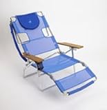 Outdoor Patio Ostrich 3 In 1 Blue Chaise Lounge Chair