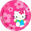 Hello Kitty Flower Fun Paper Dessert Plates