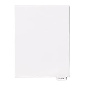 80000 Series Legal Index Dividers, Bottom Tab, Printed Exhibit J, 25/Pack