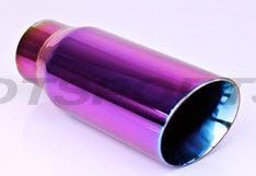 Purple Color Burned 3" Double Wall Angle Cut 24113-AP