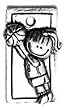 Clayvision Basketball Hoops Girl Rectangle Pendant