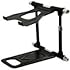 CRANE Stand Elite Universal DJ Stand for Laptops, Tablets and Controllers with Faux-leather Carry Bag, Black