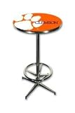 Clemson Chrome Pub Table 40 High 30 Diameter - NCAA Team