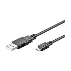 1aKabel - USB - Verbindungskabel A - Stecker auf micro B - Stecker 1m 1 m Meter USB 2.0 doppelt geschirmt 2 x AWG 24