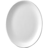 Plain Whiteware Oval Platter 12