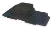 Westward 1EBB6 Flr Mat Set, Rubber And Crpt, Blk, L 31 In