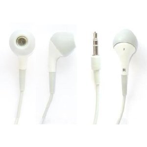Photo White Earbud Style Headphones for Apple iPhone 4