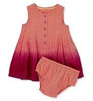 2 Piece Autograph Pure Cotton Dip Dye Dress & Knicker Set