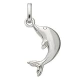 LC-25-DOLPHINE - Shaped Charme netten Delphin - 925 versilbert - Kompatibel mit Links of London Armbänder - Utopia London