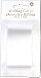 White Wedding Car Ribbon 50mm x 10m White Ribbon 21Leu4XM07L. SL160 White Wedding Car Ribbon 50mm x 10m White Ribbon