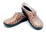 SLOGGERS Women's Premium Garden Clog, Size 9 Leopard Print