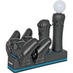 New Dreamgear Quad Dock Pro Ps3 Move Ps3 Ac Adapter Devices Headset Keypad Ipod Iphone Ps Eye