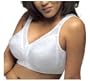 Playtex Women's Front Close with Flex Back Bra, White, 48DD