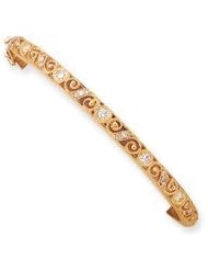 14k AA Diamond bangle Diamond quality AA (I1 clarity, G-I color)