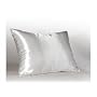 Luxury White Satin Pillow Case w/Hidden Zipper, Standard