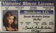 Buffy the Vampire Slayer Sarah Michelle Gellar Fake Drivers License