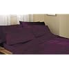 Textiles Direct Luxury 68 Pick Aubergine Double Fitted Sheet