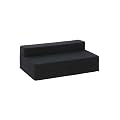 Lyon Double Chair Bed in Black Cotton Drill