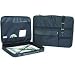 Florence Director Art Bag, Soft Portfolio Carry with Full Length Dual Running Zipper & Wrapped Metal Rod Framing, 24 x 36, Black.