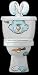 Toilet Buddy Poo P. Bunny . Decoration. Training Aid