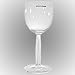 LALIQUE Crystal Diamond Wine Glasses