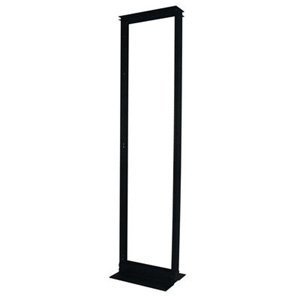 C2G / Cables to Go 18453 APW Bolt-down Relay Rack (Black, 12/24 Holes) On Sale
