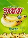 Crunchy 'N' Yummy Organic Freeze Dried Banana Fruit Snacks (Pack of 6)