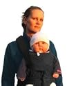 Wilkinet Baby Carrier / Sling (Long straps edition) in Black Twill  Cotton for Front, Back & Hip Carrying!